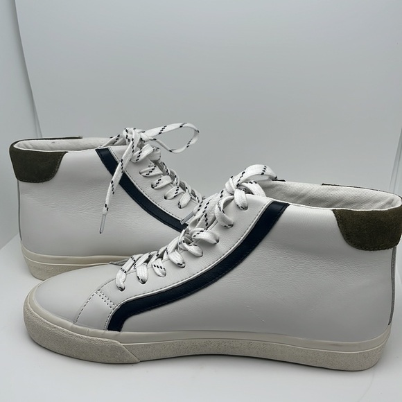 Madewell Sidewalk High-Top Sneakers in Colorblock Leather Unisex Size 8.5 NWOT - Picture 6 of 12